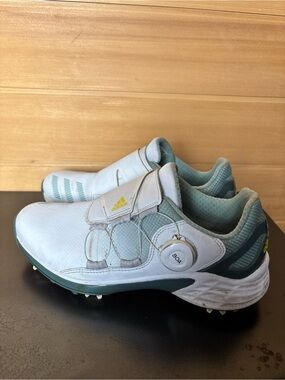 Adidas ladies White & Teal BOA Golf Shoes